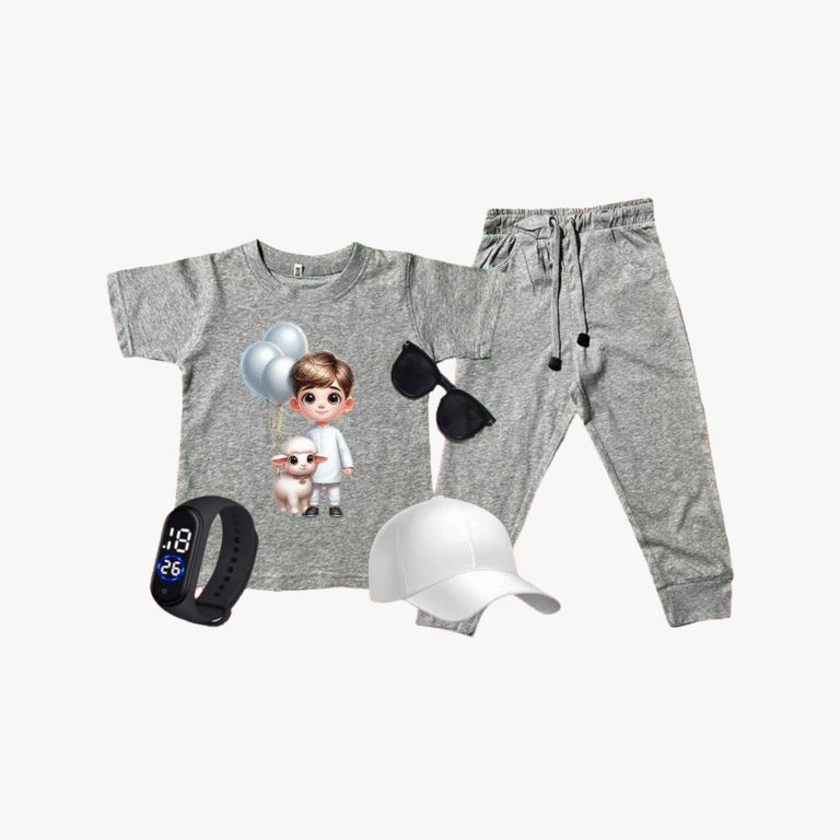 Boys Eid Printed 5-in-1 Tracksuit Set
